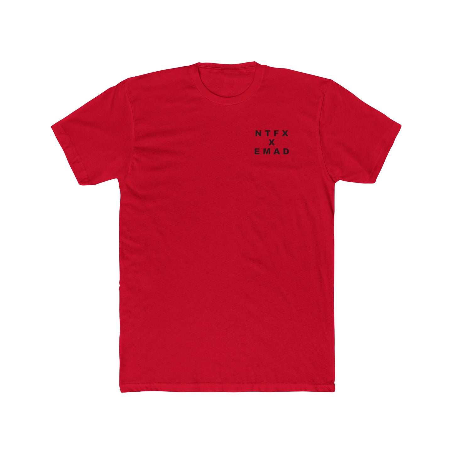 N T F X x E M A D National Squat Record Fitted T-Shirt
