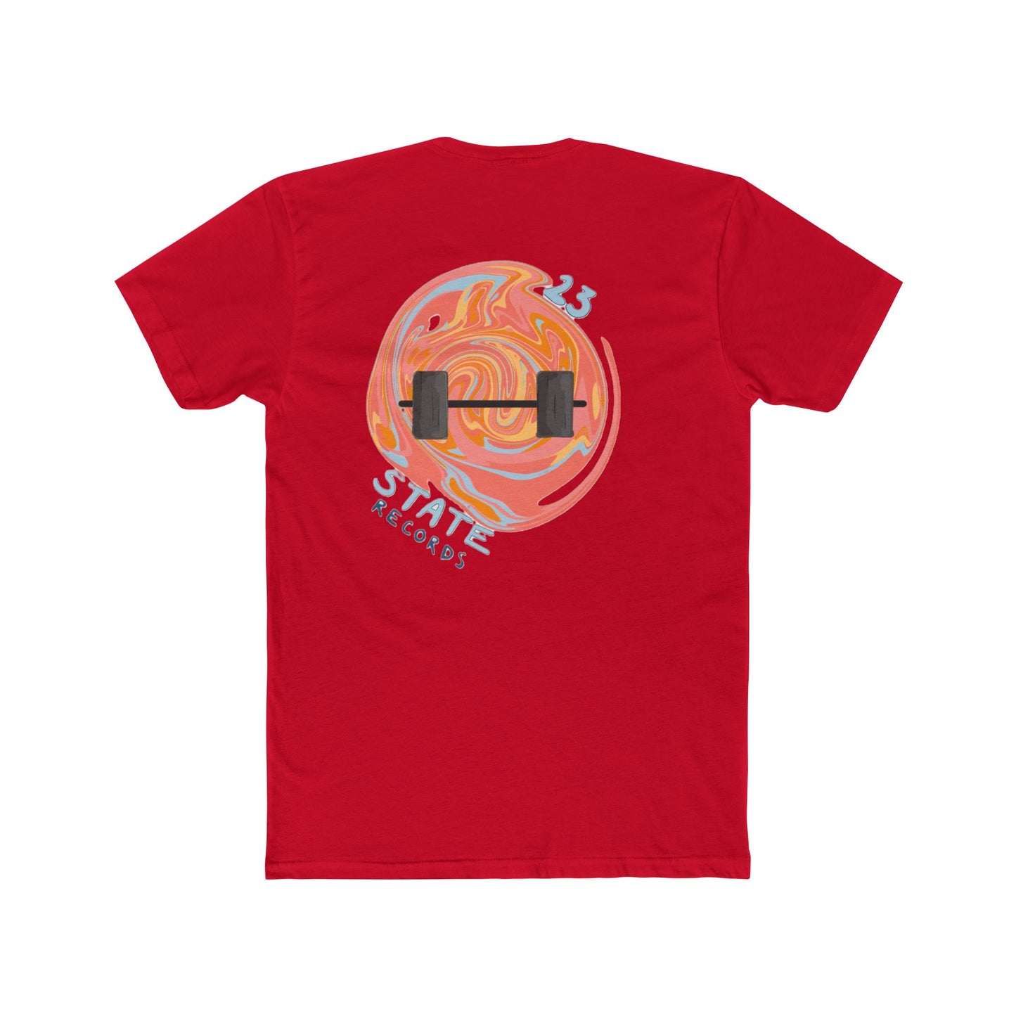 N T F X x E M A D STATE RECORDS FITTED T-SHIRT