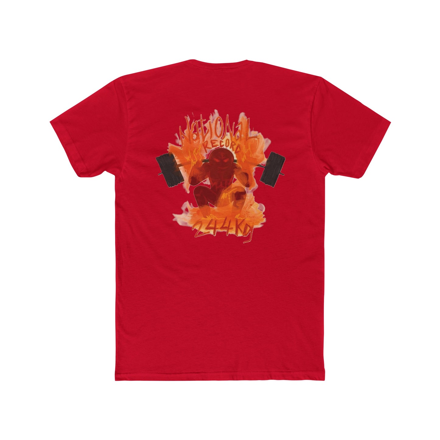 N T F X x E M A D National Squat Record Fitted T-Shirt